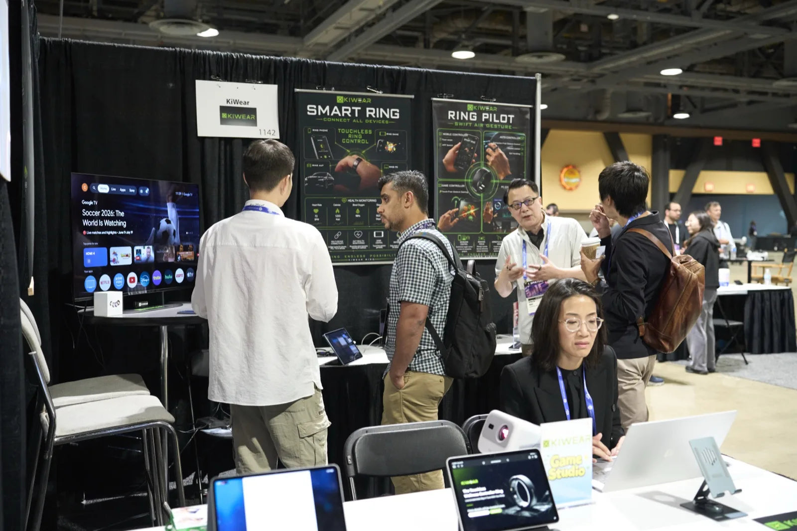 The KiWear booth on the AWE 2026 show floor