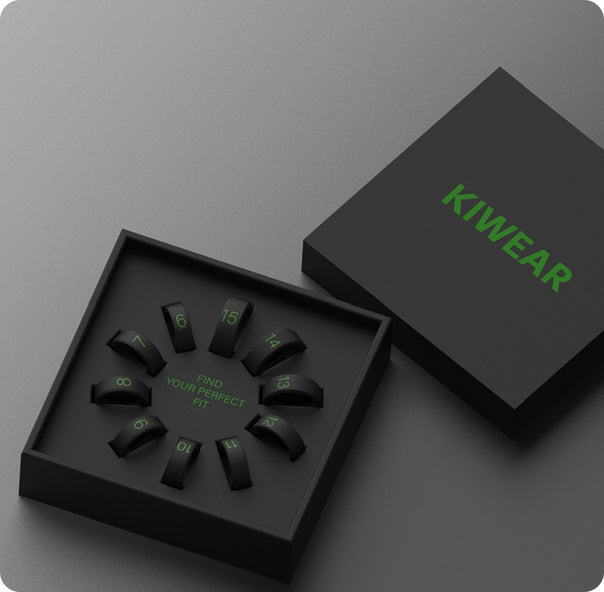 KiWear 尺码试戴套装 — 内含全部尺码戒指的礼盒装